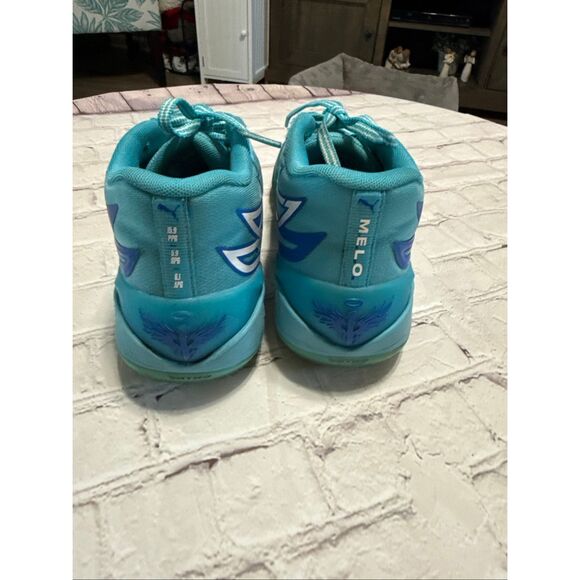 Puma Men\'s 11.5 ROTY LaMello Ball Basketball Shoes Blue Atoll Ultra Sneakers main image 7